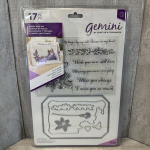 Crafter's Companion Gemini Decorative Photo Frame Stamp and Die Set Floral Spray